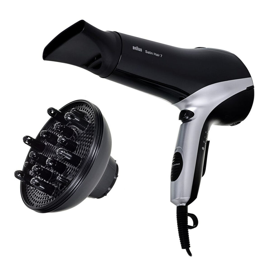 Secador de Cabelo Braun HD730 Preto Preto/Prateado 2200 W