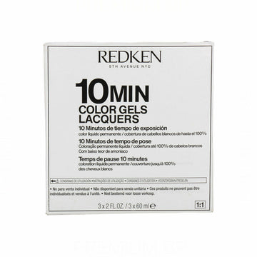 Redensificador capilar com fibras coloridas Redken Color Gel Laquer Min 60 ml 3 uds (3 Unidades)