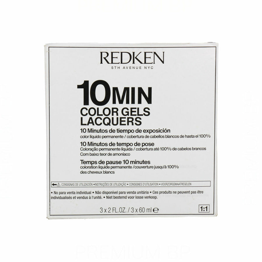 Hair Plumper with Coloured Fibres Redken Color Gel Laquer Min 60 ml 3 uds (3 Units)