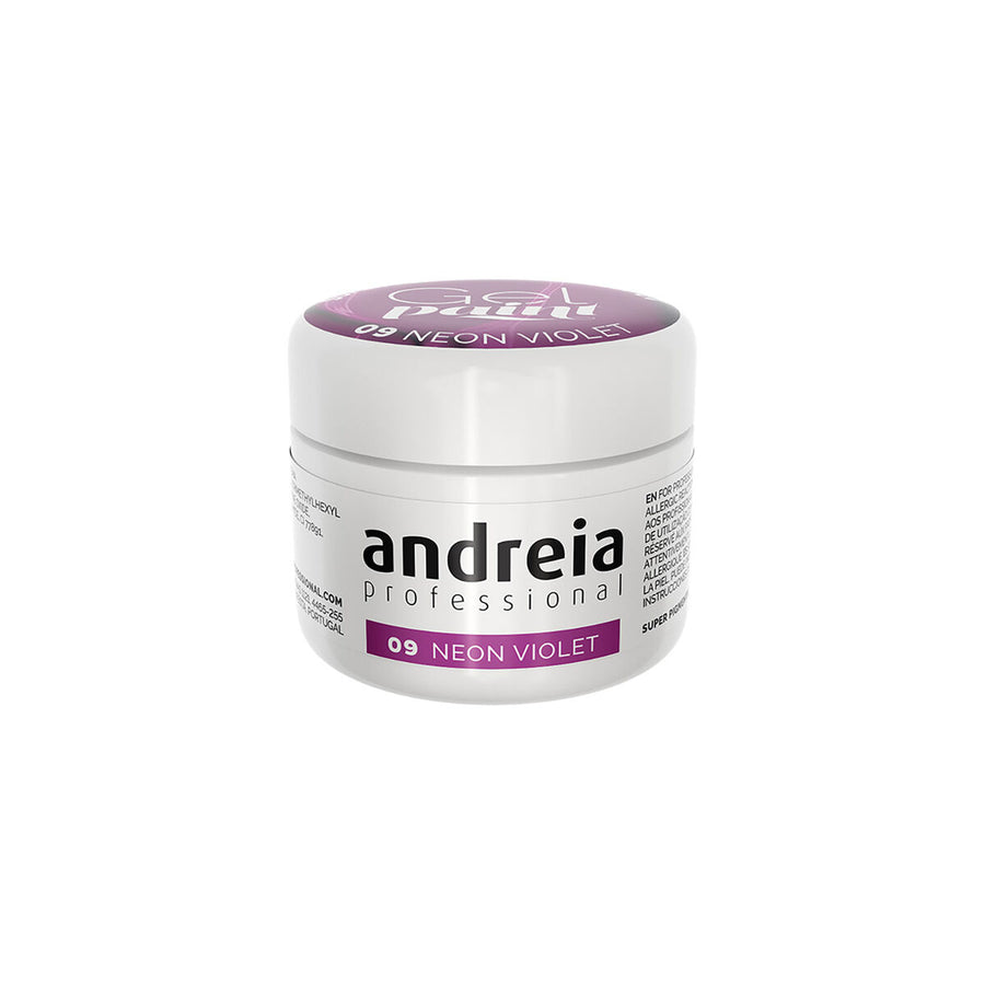 Verniz de unhas Andreia Gel Paint Violeta Nº 09 4 ml Neon