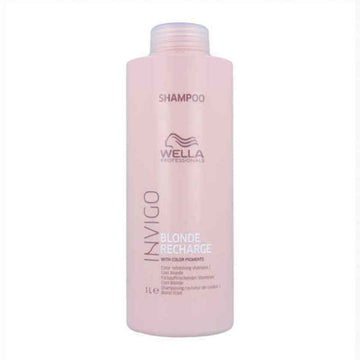 Champô para Cabelos Ruivos ou Brancos Invigo Blonde Recharge Wella 6394 (1000 ml)