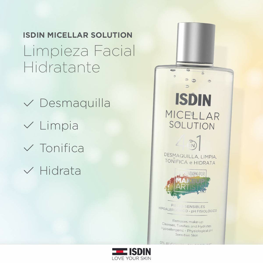 Água Micelar Isdin MICELLAR SOLUTION 400 ml + 100 ml 4 em 1