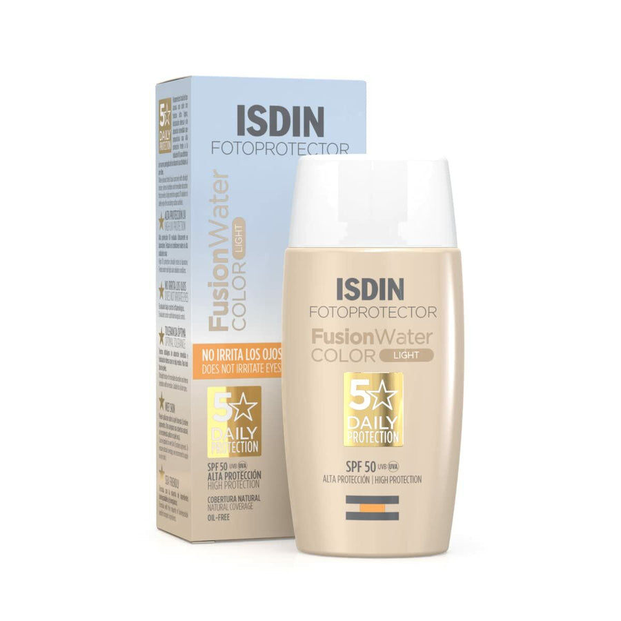 Protetor Solar Com Cor Isdin Fotoprotector Claro Spf 50 50 ml