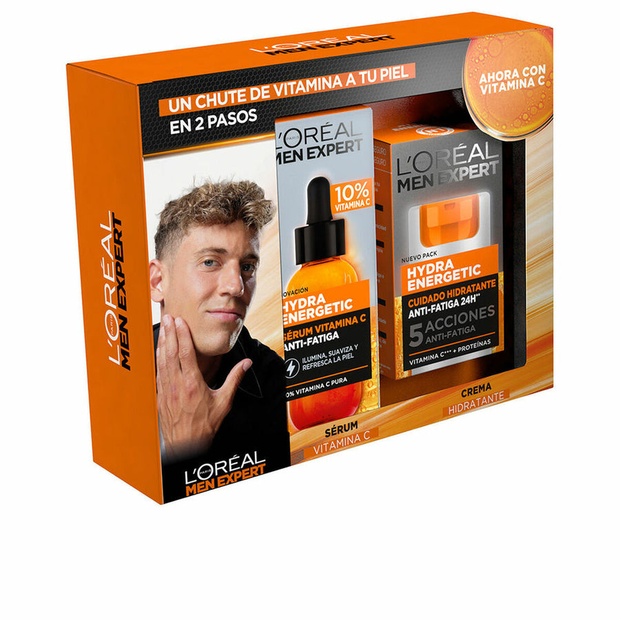 Conjunto de Cosmética Homem L'Oreal Make Up Men Expert Hydra Energetic 2 Peças