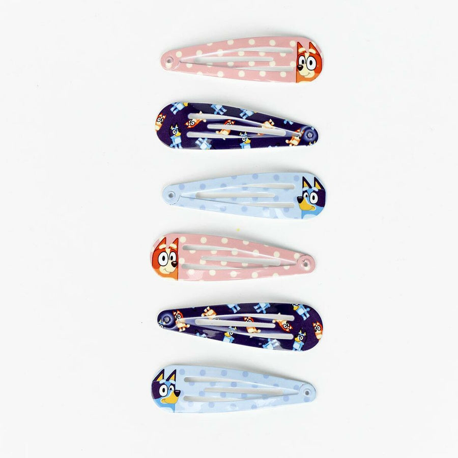 Hair Clips Bluey Multicolour 6 Pieces