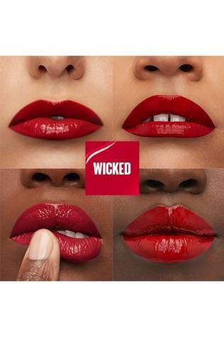 shimmer lipstick Maybelline Superstay Vinyl Link 50-wicked