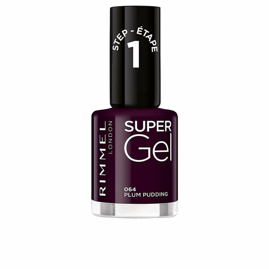 Verniz de unhas Rimmel London Super Gel Plum Pudding Nº 064 (12 ml)