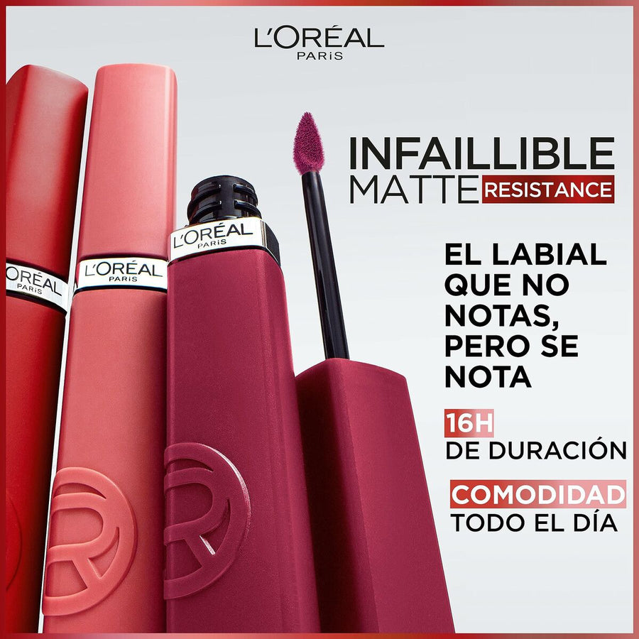 Batom líquido L'Oreal Make Up Infaillible Matte Resistance A Lister Nº 430 (1 Unidade)