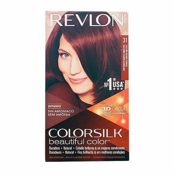 Tinta Sem Amoníaco Colorsilk Revlon Castanho escuro acobreado