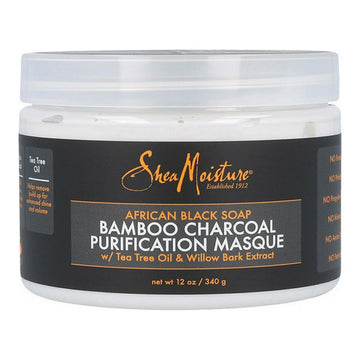 Máscara Capilar African Black Soap Bamboo Charcoal Shea Moisture (340 g)