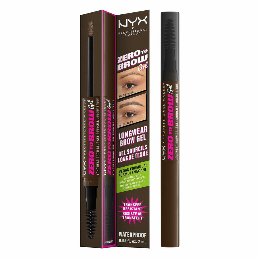 Gel Volumizador para Sobrancelhas NYX Zero To Brow Nº 07 Espresso 2 ml