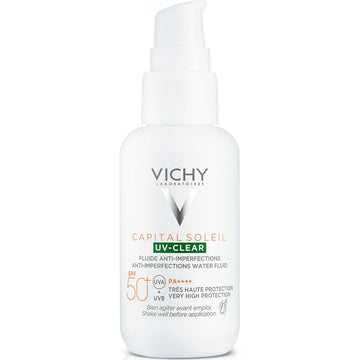 Protetor Solar Fluido Vichy Capital Soleil Uv Clear Anti-imperfeições Spf 50 (40 ml)