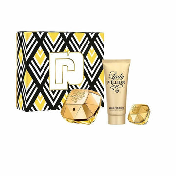 Conjunto de Perfume Mulher Paco Rabanne EDP Lady Million 3 Peças