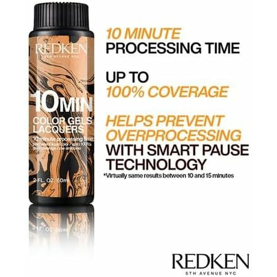 Permanent Dye Redken Color Gels Lacquers Minutos 3 x 60 ml Nº 6ABN-6.19 (3 Units)