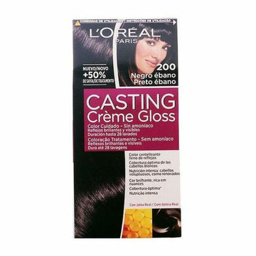 Tinta Sem Amoníaco Casting Creme Gloss L'Oreal Make Up Ébano preto