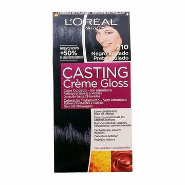 Tinta Sem Amoníaco Casting Creme Gloss L'Oreal Make Up Preto azulado