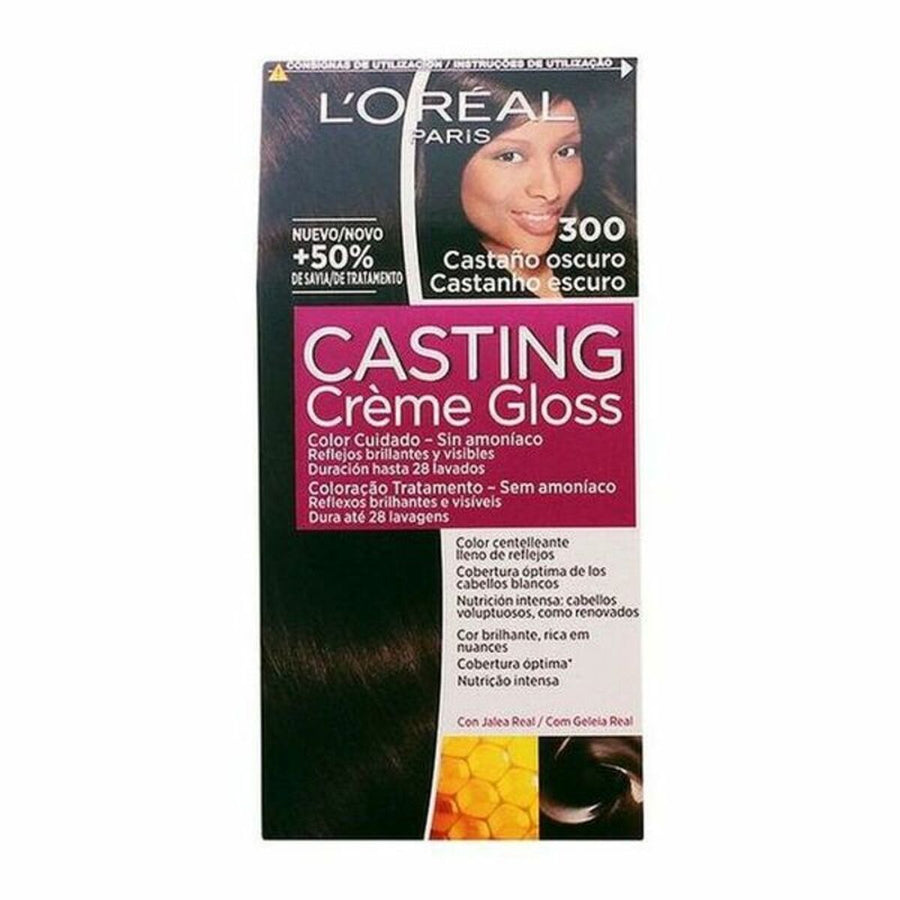 Tinta Sem Amoníaco Casting Creme Gloss L'Oreal Make Up Castanho escuro