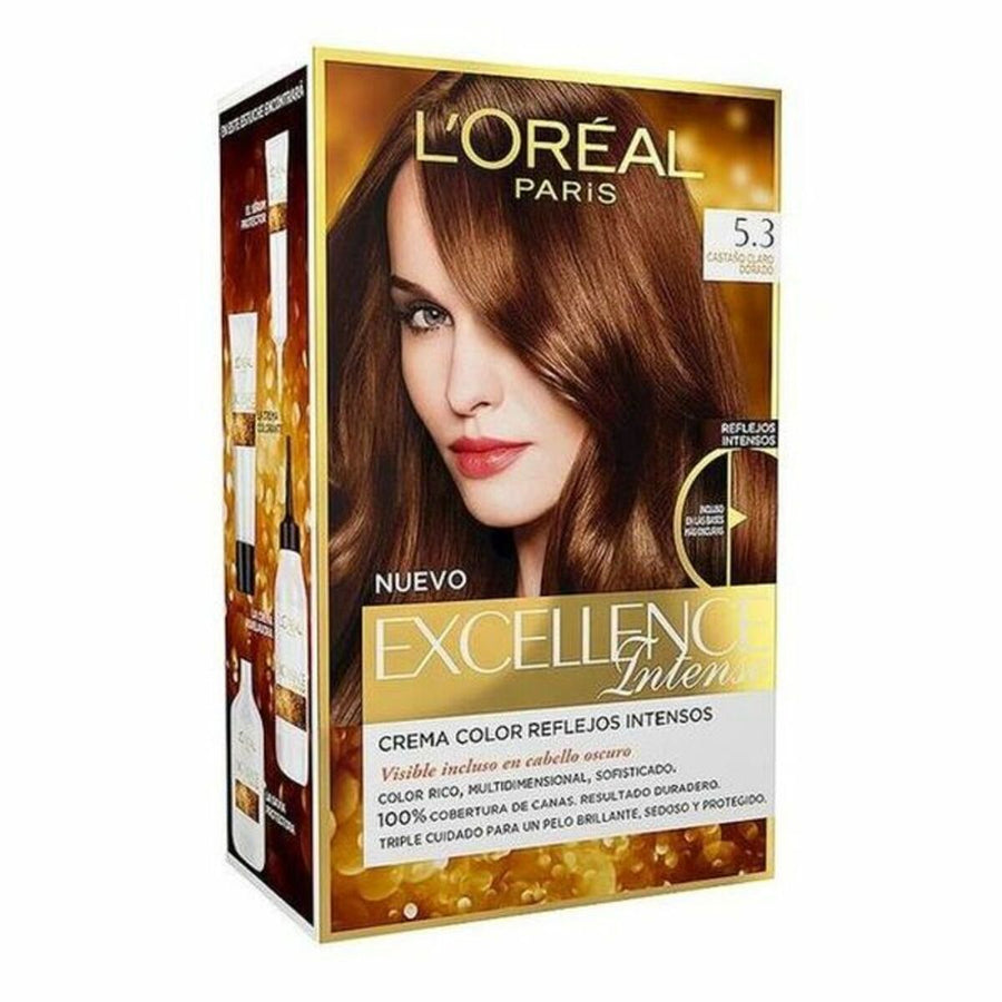 Permanent Dye Excellence Intense L'Oreal Make Up Light golden brown