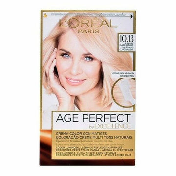 Tinta Permanente Antienvelhecimento Excellence Age Perfect L'Oreal Make Up Excellence Age Perfect Nº 9.0-rubio muy claro (1 Unid