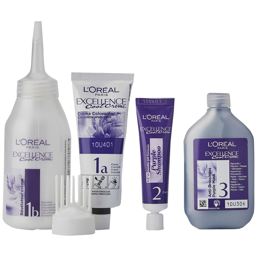 Coloração Permanente em Creme L'Oreal Make Up Excellence 8,11 Louro Claro Cinza 192 ml