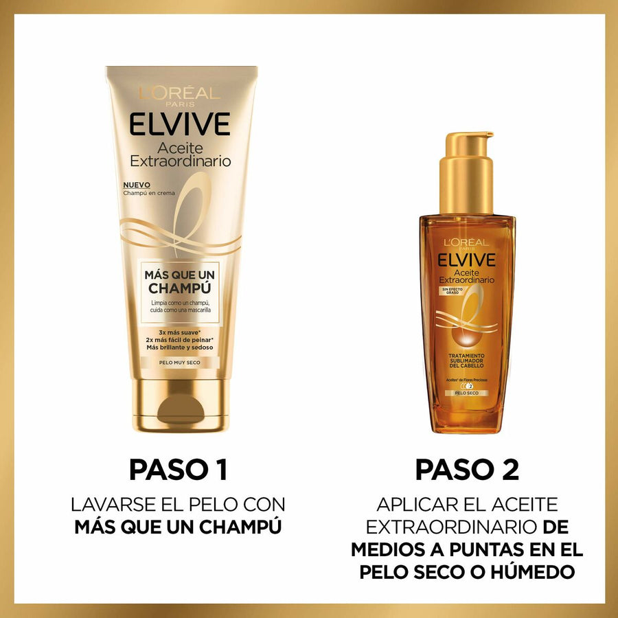 Champô Reparador L'Oreal Make Up Elvive Aceite Extraordinario (250 ml)