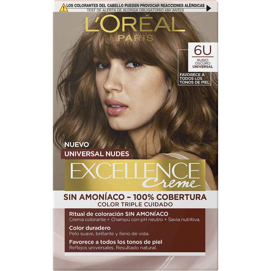 Tinta Permanente L'Oreal Make Up Excellence Loiro Escuro