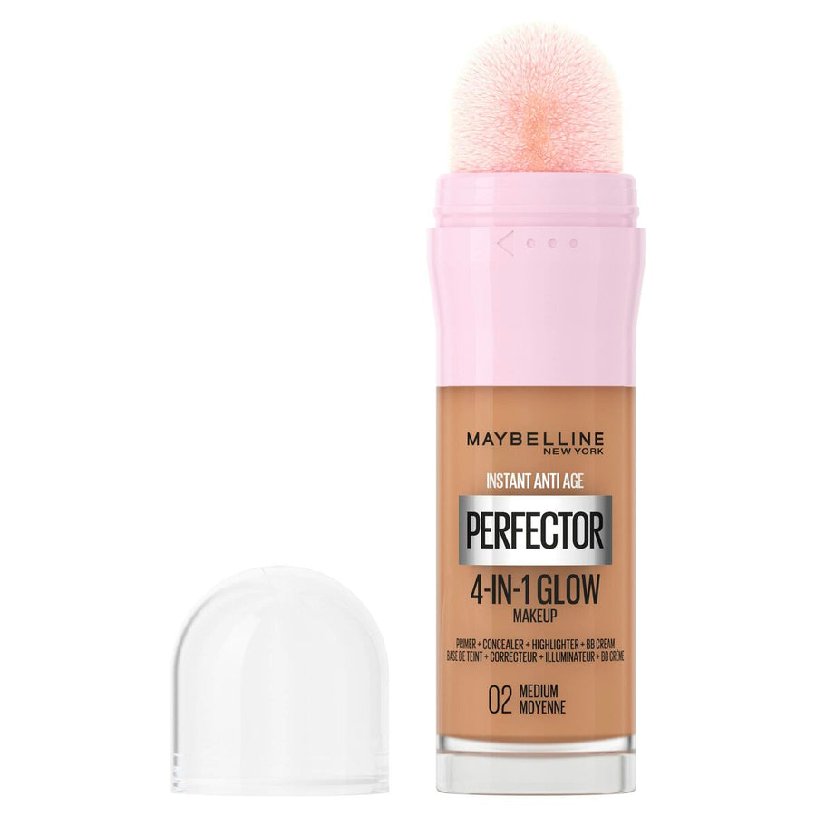 Base de Maquilhagem Fluida Maybelline Instant Age Perfector Glow Nº 02 Medium Moyenne 20 ml