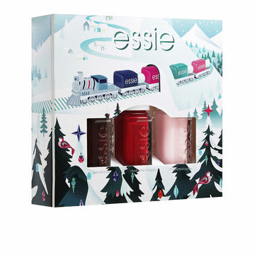 Conjunto de Maquilhagem Essie verniz de unhas 3 Peças