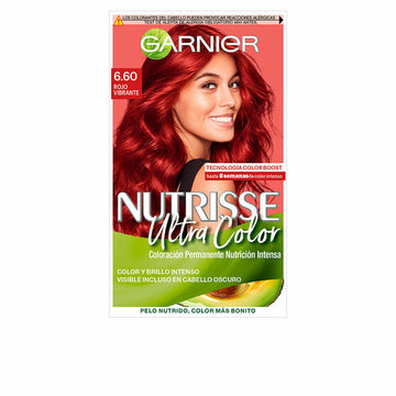 Tinta Permanente Garnier Nutrisse Nº 6.60 Vermelho Intenso