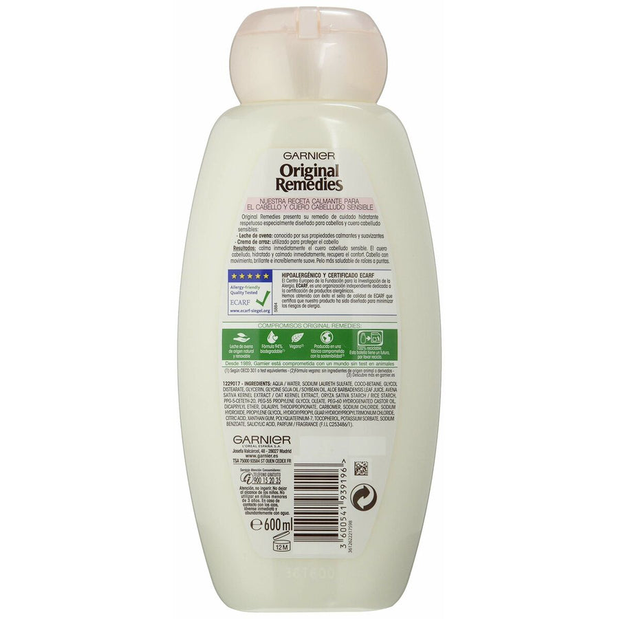 Loção de Penteado Garnier Original Remedies Aveia 600 ml