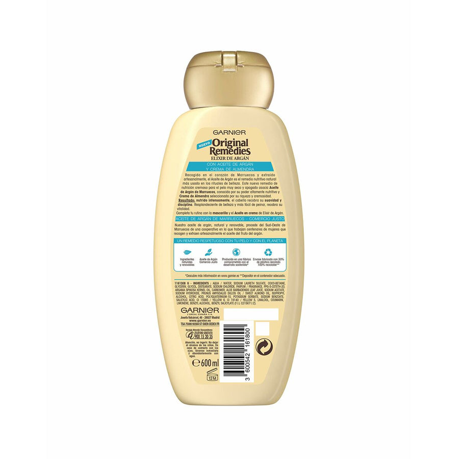 Nourishing Shampoo Garnier Original  Remedies Elixir Argán (600 ml)