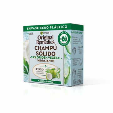 Barra de Champô Garnier Original Remedies Coco Aloé Vera Hidratante 60 g