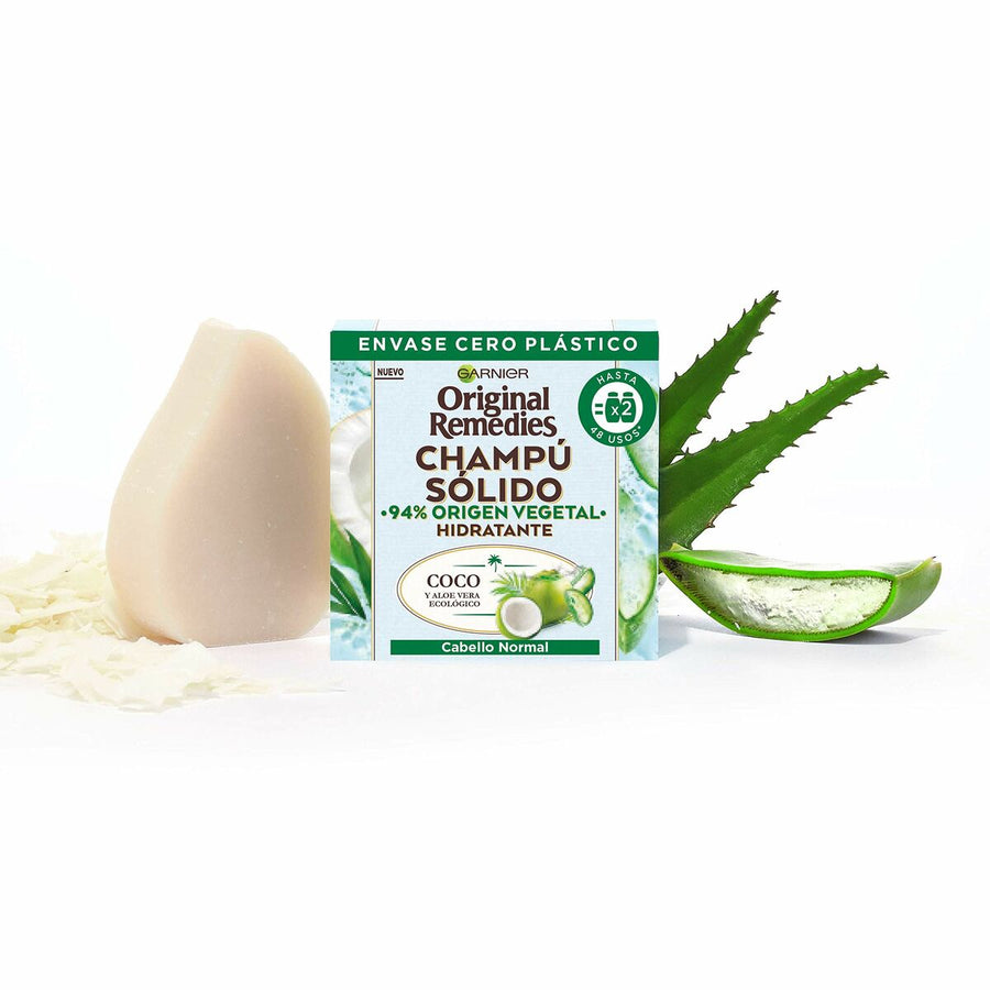 Barra de Champô Garnier Original Remedies Coco Aloé Vera Hidratante 60 g