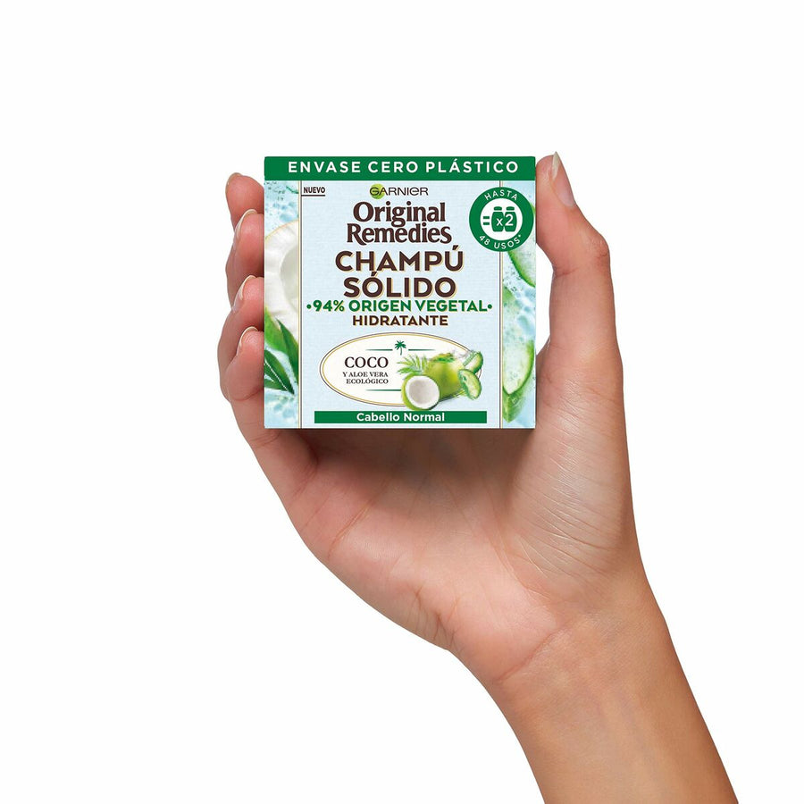 Barra de Champô Garnier Original Remedies Coco Aloé Vera Hidratante 60 g