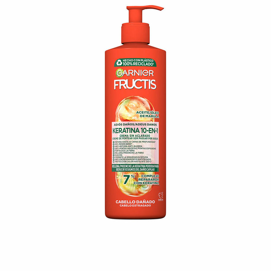 Creme Reparador sem Passar por Água Garnier Fructis Queratina 10 em 1 400 ml