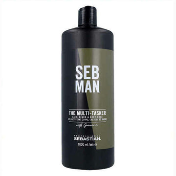 3-in-1 Gel, Shampoo and Conditioner Seb Man The Multitasker Hair Beard