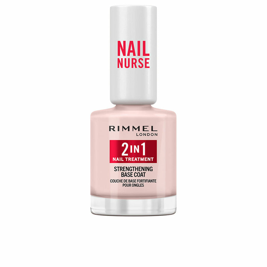 Gel Base de Unhas Rimmel London Nail Nurse In 12 ml 2 em 1 Tratamento Fortificante