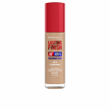 Base de Maquilhagem Cremosa Rimmel London Lasting Finish Nº 100 Ivory Spf 20 30 ml