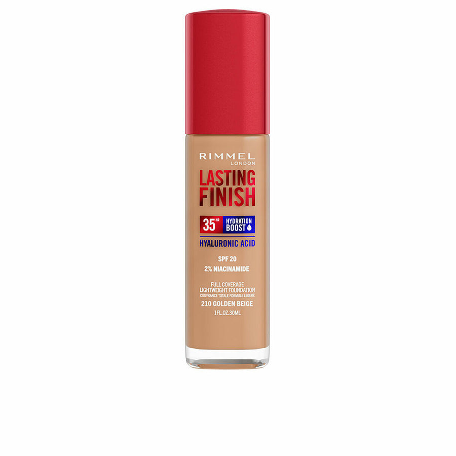 Base de Maquilhagem Cremosa Rimmel London Lasting Finish Nº 210 Golden Beige Spf 20 30 ml