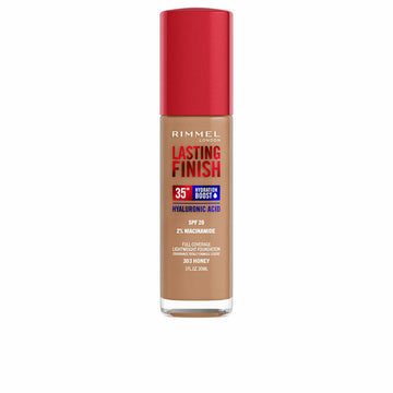 Base de Maquilhagem Fluida Rimmel London Lasting Finish Nº 303 Honey Spf 20 30 ml