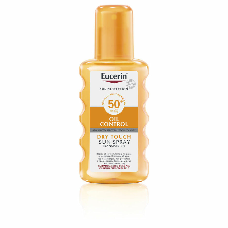 Protetor Solar Corporal em Spray Eucerin Transparente SPF 50 (200 ml)