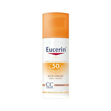 Protetor Solar Com Cor Eucerin Photoaging Control Tinted Médio SPF 50+ (50 ml)