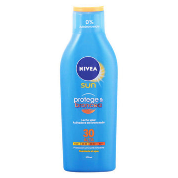 Leite Solar Protege & Broncea Nivea SPF 30 (200 ml) 30 (200 ml)