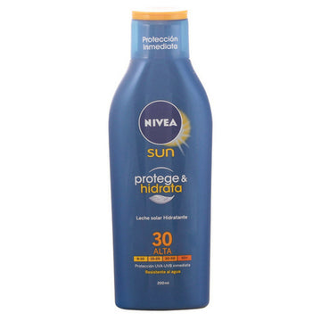 Leite Solar Protege & Hidrata Nivea SPF 30 (200 ml) 30 (200 ml)