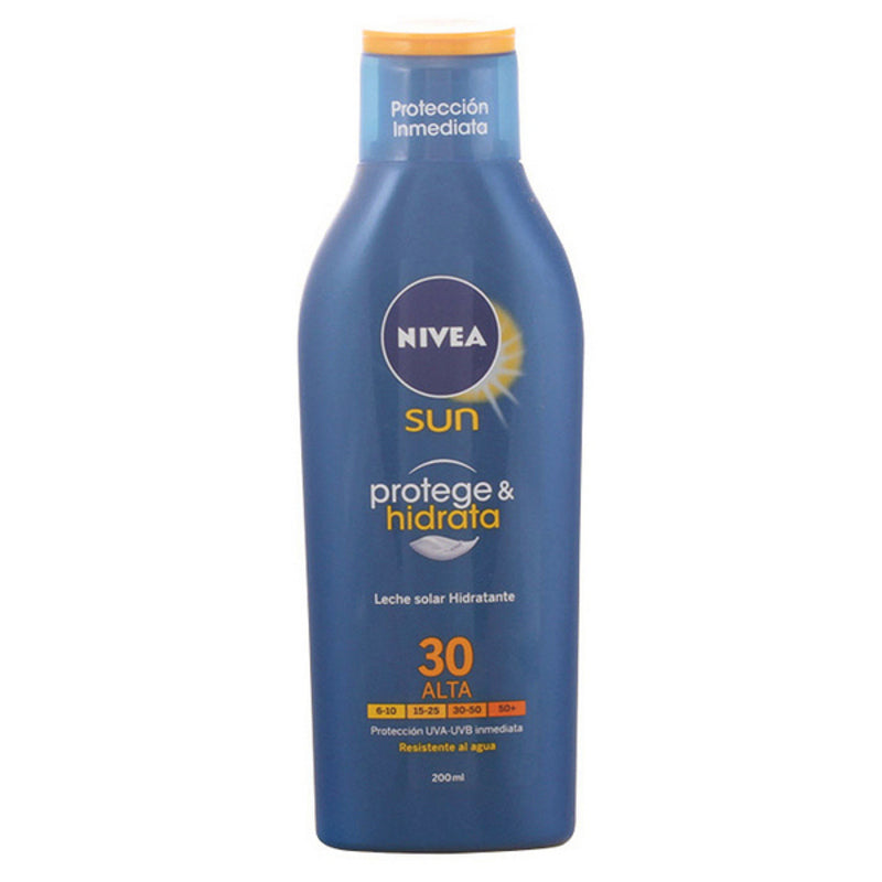 Leite Solar Protege & Hidrata Nivea SPF 30 (200 ml) 30 (200 ml)