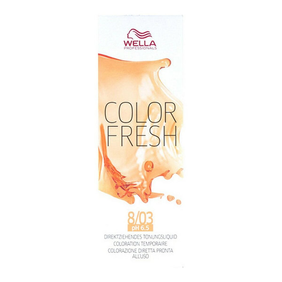 Tinta Semipermanente Color Fresh Wella Nº 8/03 (75 ml)