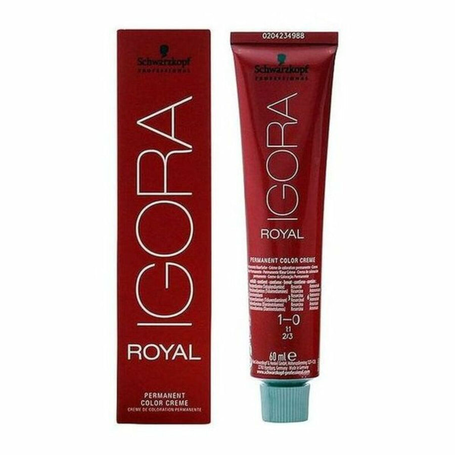 Tinta Permanente Igora Royal Schwarzkopf 1-0 (60 ml)