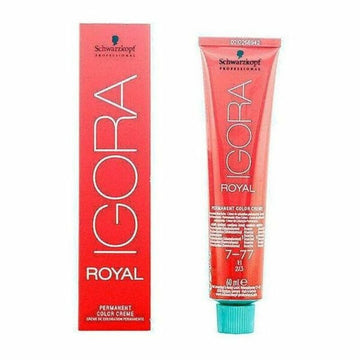 Tinta Permanente Igora Royal Schwarzkopf 7-77 (60 ml)