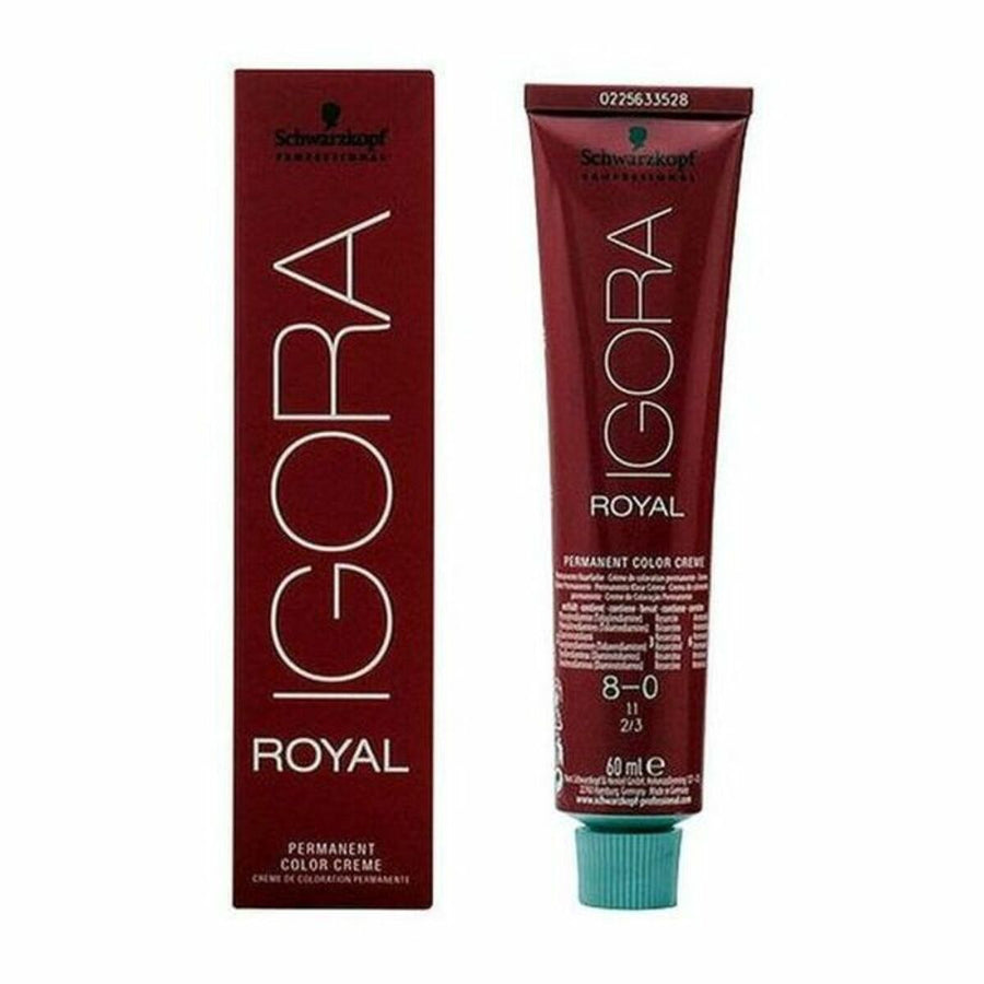 Permanent Dye Igora Royal Schwarzkopf 8-0 (60 ml)