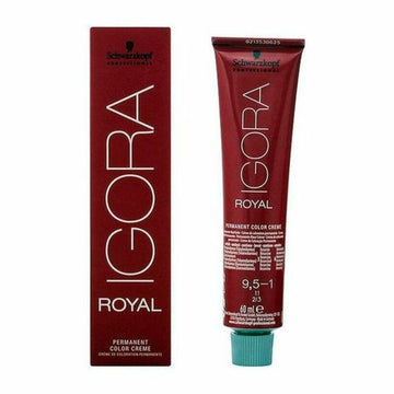 Permanent Dye Igora Royal Schwarzkopf Igora Royal 9.5-1 Nº 9.0-rubio muy claro 60 ml